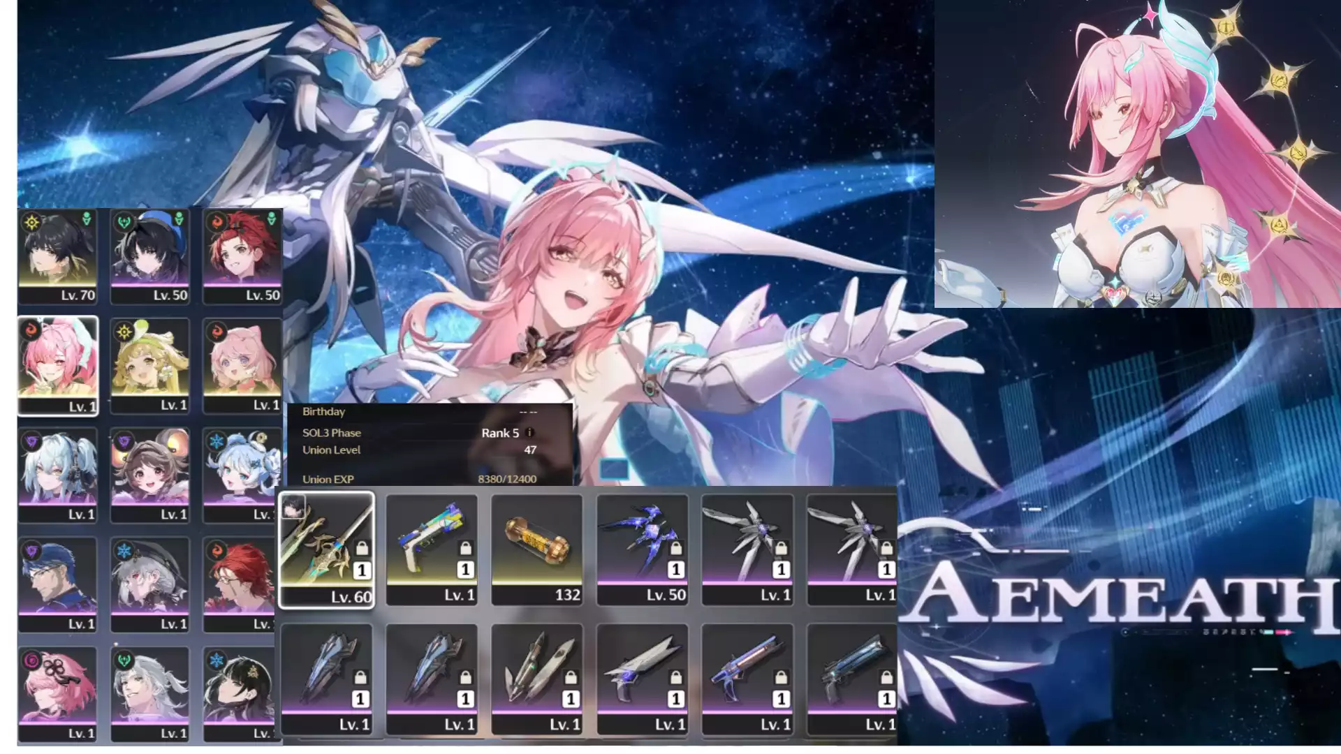 (Tuyệt Phẩm vip)(SEA) UL47 Aemeath c5r0 trấn